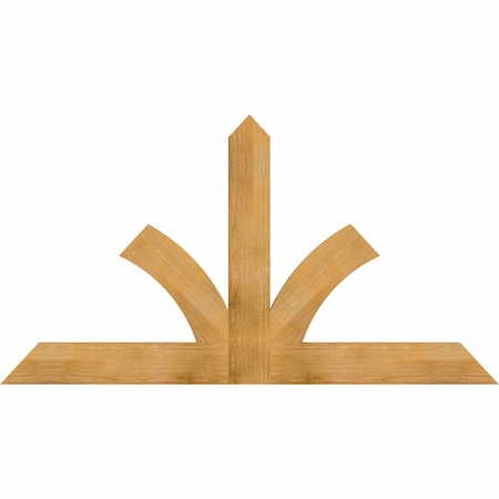Ekena Millwork Richland Rough Sawn Timber Gable Bracket, Western Red Cedar, 72"W x 39"H x 2"D x 6"F, 13/12 Pitch GBW072X39X0206RIC00RWR